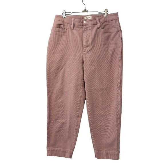 Madewell Muted Pink Cotton Blend Pants Size 31